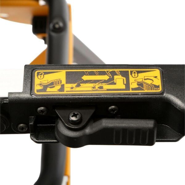 DEWALT DWE7491RS 10" Jobsite Table Saw with Rolling Stand, 15 Amp Motor, 32-1/2" Rip Capacity - Image 12