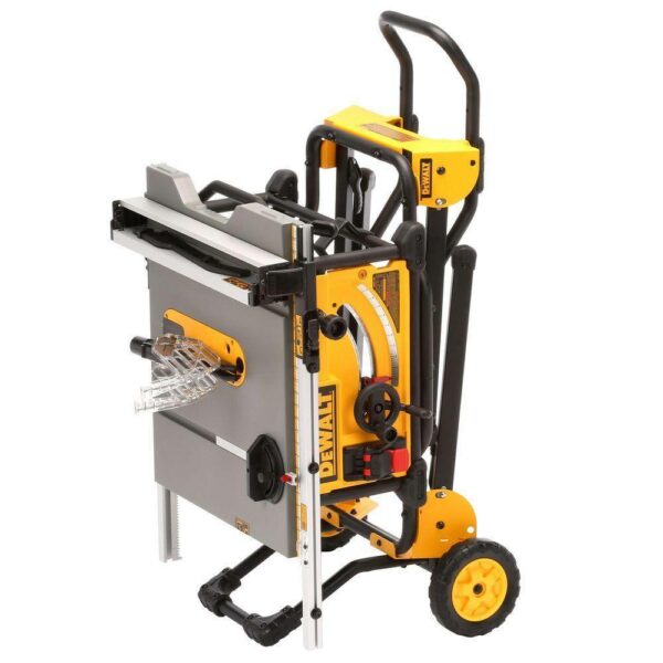 DEWALT DWE7491RS 10" Jobsite Table Saw with Rolling Stand, 15 Amp Motor, 32-1/2" Rip Capacity - Image 6