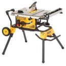 DEWALT DWE7491RS 10" Jobsite Table Saw with Rolling Stand, 15 Amp Motor, 32-1/2" Rip Capacity