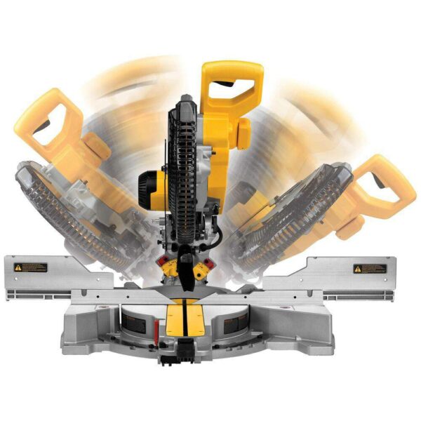 DEWALT DWS779 12" Dual Bevel Sliding Compound Miter Saw, 15 Amp, 3800 RPM, Efficient Dust Collection - Image 9