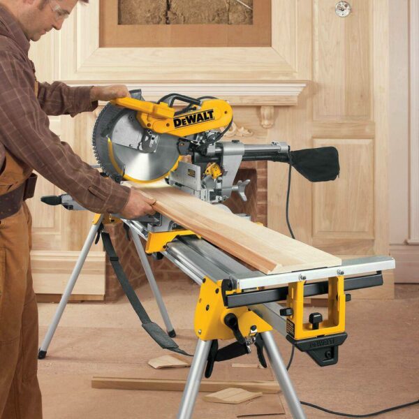 DEWALT DWS779 12" Dual Bevel Sliding Compound Miter Saw, 15 Amp, 3800 RPM, Efficient Dust Collection - Image 12
