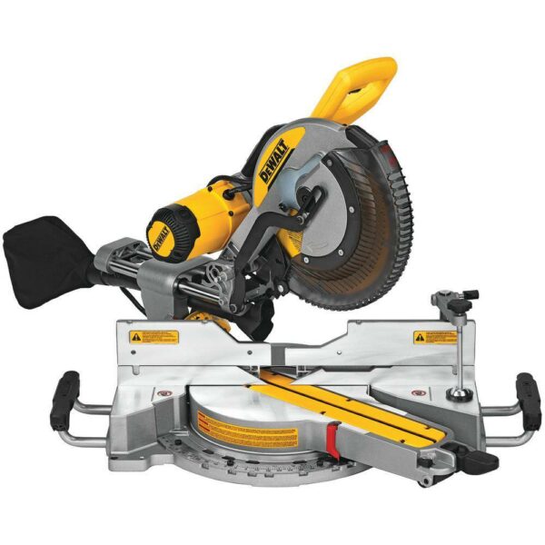 DEWALT DWS779 12" Dual Bevel Sliding Compound Miter Saw, 15 Amp, 3800 RPM, Efficient Dust Collection