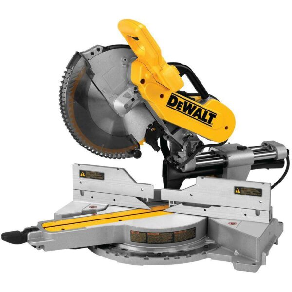 DEWALT DWS779 12" Dual Bevel Sliding Compound Miter Saw, 15 Amp, 3800 RPM, Efficient Dust Collection - Image 6