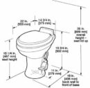 Dometic 320 Series RV Toilet, White Ceramic Bowl, Efficient Flush, Standard Height