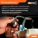 Dorman Climate Control Module 599-210XD for GM, Isuzu, Saab - Easy Install, OE FIX, USA Made
