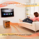 Dr. Infrared Heater 1500W Indoor Electric Space Heater with Thermostat & Remote Control