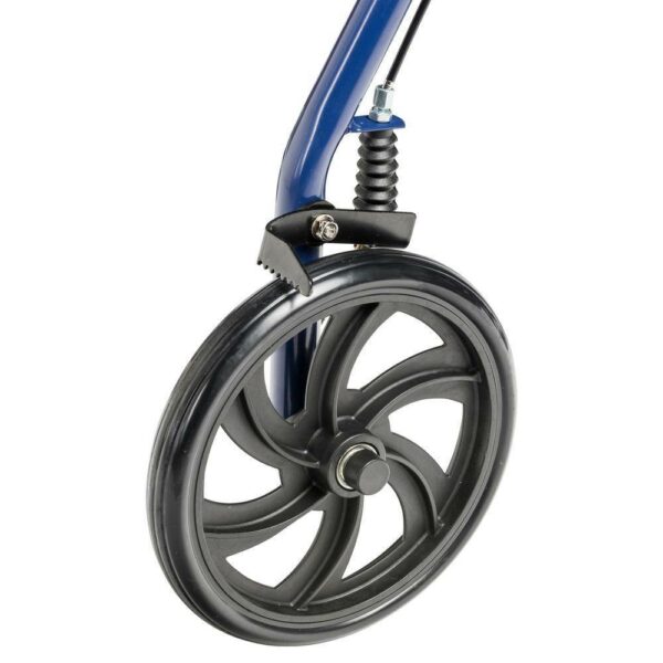 Drive Medical Rollator Walker, Foldable 4-Wheel, Padded Seat & Backrest, 6-Inch Wheels, Blue - Image 6