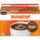 Dunkin' Donuts Original Blend Coffee K-Cups, Arabica, 72 Count, Keurig Compatible
