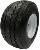 eCustomRim 18x8.50-8 Golf Cart Wheels & Tires Combo 4-Pack for Club Car & EZGO - DOT Approved, Turf Safe