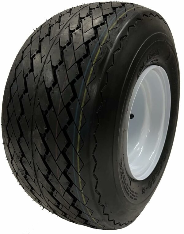 eCustomRim 18x8.50-8 Golf Cart Wheels & Tires Combo 4-Pack for Club Car & EZGO - DOT Approved, Turf Safe - Image 3