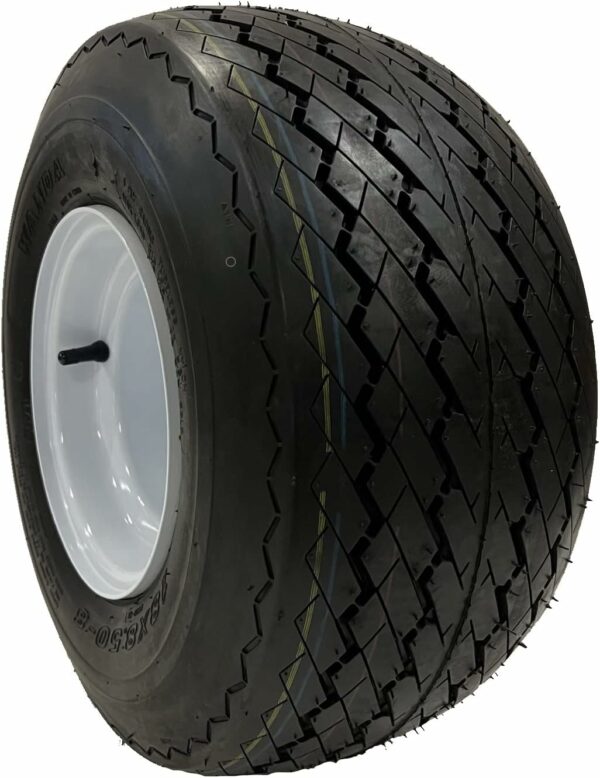 eCustomRim 18x8.50-8 Golf Cart Wheels & Tires Combo 4-Pack for Club Car & EZGO - DOT Approved, Turf Safe - Image 4