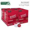 Eight O'Clock Coffee Original Medium Roast Recyclable K-Cup Pods, 96 Count