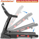 Famistar 4.5HP Folding Treadmill, 15 Incline Levels, 10MPH, 300LB Capacity, Bluetooth, LCD Display