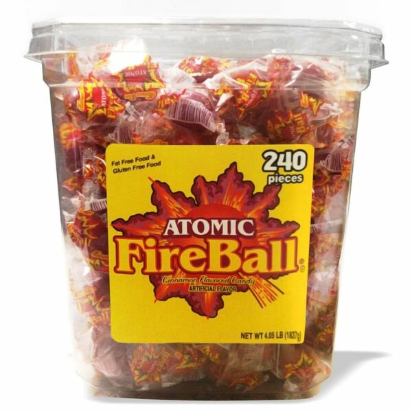 Ferrara Atomic Fireball Candy, Intense Cinnamon, 240 ct, Gluten-Free, 64.8 oz