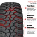 Finalist Terreno M/T LT285/70R17 10 Ply Mud Terrain Tire for SUV/Light Truck