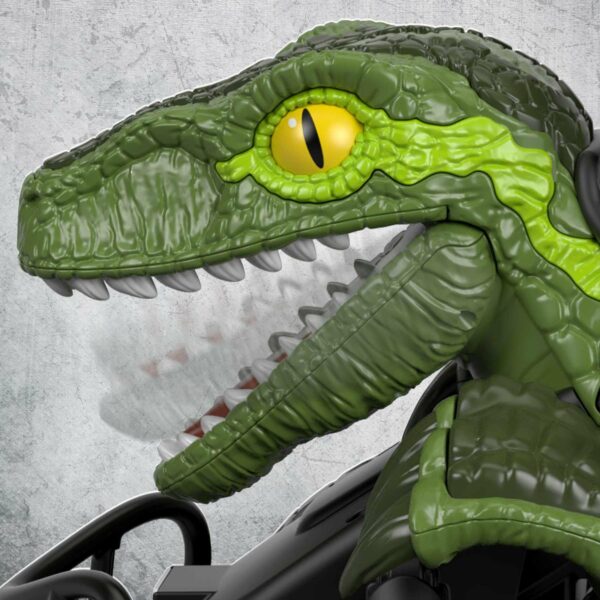 Fisher-Price Power Wheels Jurassic World Dino Racer 6 MPH Ride-On ATV, Green Dinosaur Toy for Kids - Image 4