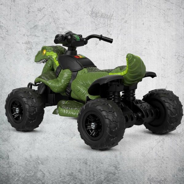 Fisher-Price Power Wheels Jurassic World Dino Racer 6 MPH Ride-On ATV, Green Dinosaur Toy for Kids - Image 5