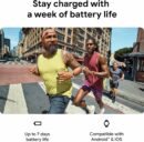 Fitbit Charge 6 Fitness Tracker, GPS, Heart Rate Monitor, Google Apps, Obsidian/Black, One Size