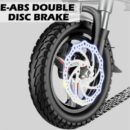 Folding Electric Bike 250W - 14" LCD, Removable Battery, Dual Disc Brake, Black - City Commuter Ebike