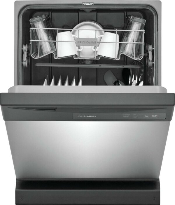 Frigidaire FDPC4221AS 24" Built-In Dishwasher, Stainless Steel, 12 Place Settings, Energy Saver, 5-Level Wash System - Image 3