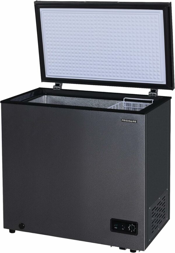 Frigidaire 7 Cu. Ft. Chest Freezer, Granita Finish, Adjustable Thermostat, Removable Basket - Image 3