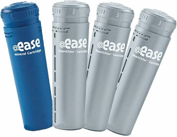 FROG @Ease Mineral & SmartChlor Hot Tub Sanitizer Cartridges - CYA Free, 600 Gallons, Compatible with Artesian & Caldera Spas