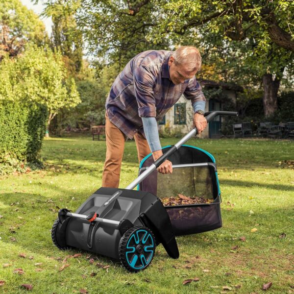 Gardena Leaf and Grass Collector, Manual, 27.5" Cutting Width, Modern Plastic Design, Model 03565-20 - Image 6