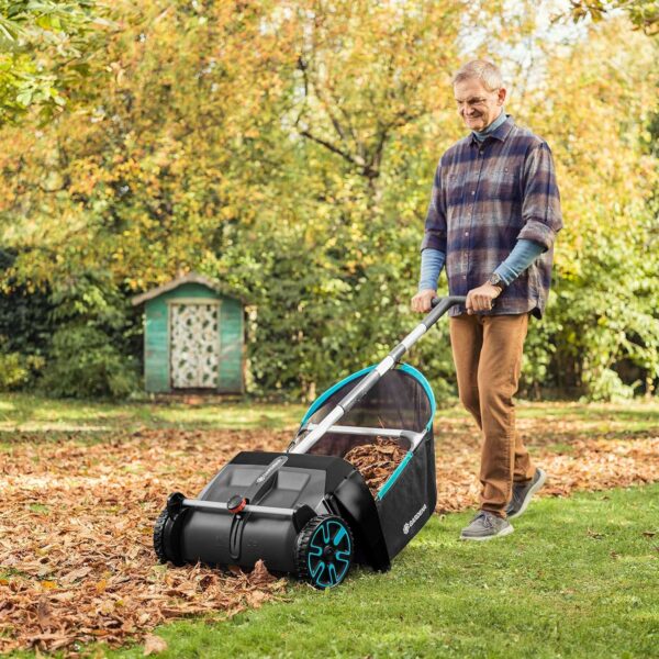 Gardena Leaf and Grass Collector, Manual, 27.5" Cutting Width, Modern Plastic Design, Model 03565-20 - Image 3