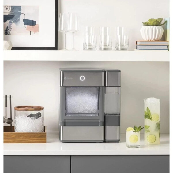 GE Profile Opal Countertop Nugget Ice Maker, Stainless Steel, 24 lbs Capacity, Bluetooth-Enabled - Image 4