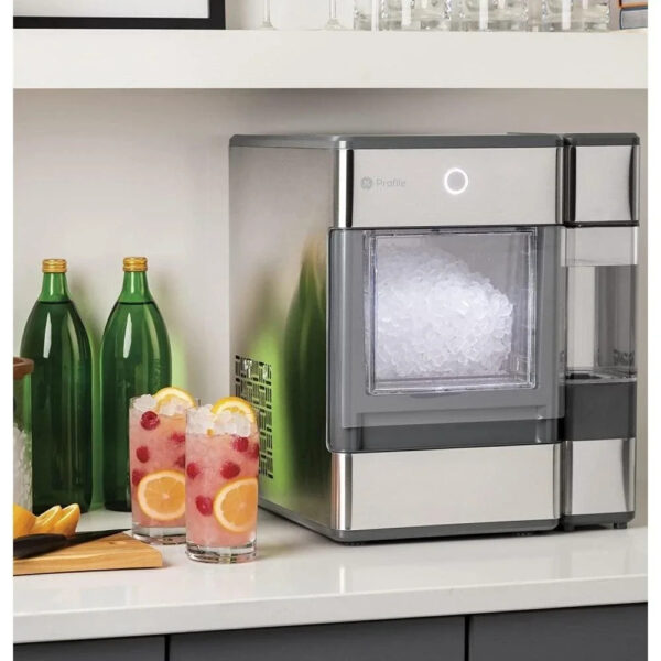 GE Profile Opal Countertop Nugget Ice Maker, Stainless Steel, 24 lbs Capacity, Bluetooth-Enabled - Image 2