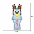 Gemmy Industries 5.5 ft LED Bluey Christmas Inflatable with Wish List - Yard Decoration