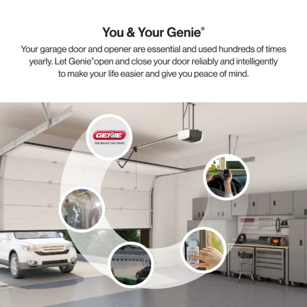 Genie Chain Drive 750 Garage Door Opener - 3/4 HPC, Battery Backup, Quiet Operation, Easy Install, Includes Remotes & Keypad - Image 3