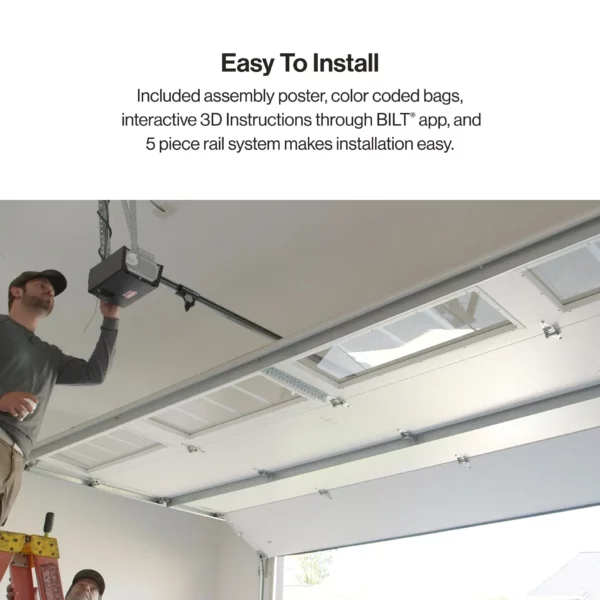 Genie Chain Drive 750 Garage Door Opener - 3/4 HPC, Battery Backup, Quiet Operation, Easy Install, Includes Remotes & Keypad - Image 7