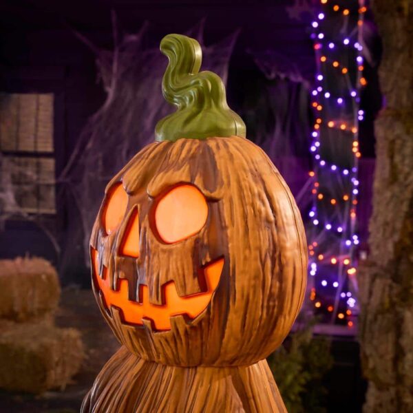 Giant 8.5 ft LED Jack-O-Lanterns Stack - Weather-Resistant Halloween Decoration with Timer, Indoor/Outdoor Use - Image 2