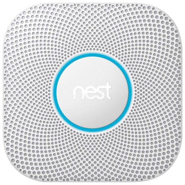Google Nest Protect 2nd Gen Wired Smoke & CO Detector with Voice Alerts and Mobile Notifications