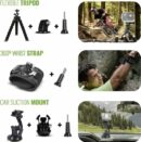 GoPro HERO12 Black 5.3K Waterproof Action Camera Bundle with 64GB Card & Accessories