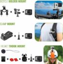 GoPro HERO12 Black 5.3K Waterproof Action Camera Bundle with 64GB Card & Accessories