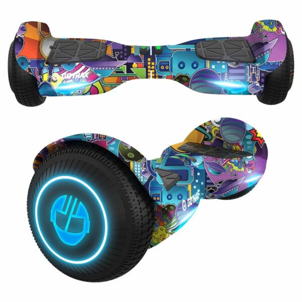 Gotrax EDGE Hoverboard - 6.5" LED Wheels, Dual 200W Motors, Self-Balancing, UL2272 Certified, 6.2mph, Kids & Adults