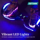 GOTRAX Glide Pro Bluetooth Hoverboard, 6.5" Wheels, LED Lights, Self-Balancing, UL2272 Certified, Silver