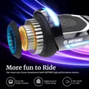 GOTRAX Glide Pro Bluetooth Hoverboard, 6.5" Wheels, LED Lights, Self-Balancing, UL2272 Certified, Silver