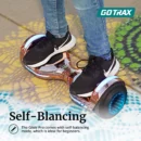 GOTRAX Glide Pro Bluetooth Hoverboard, 6.5" Wheels, LED Lights, Self-Balancing, UL2272 Certified, Silver