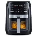 Gourmia 6-Qt Digital Air Fryer with 12 Presets & FryForce Technology - Black