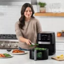 Gourmia 6-Qt Digital Air Fryer with 12 Presets & FryForce Technology - Black