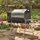Green Mountain Grills Davy Crockett Portable Wi-Fi Wood Pellet Grill with Meat Probe, Green
