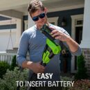 Greenworks 40V Brushless Edger, 8" Blade, 4.0Ah Battery & Charger, Lightweight, Quiet, Cordless Yard Tool