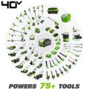 Greenworks 40V Brushless Edger, 8" Blade, 4.0Ah Battery & Charger, Lightweight, Quiet, Cordless Yard Tool