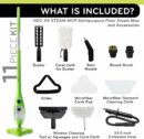 H2O Mop X5 5-in-1 Steam Mop & Handheld Cleaner for Hardwood, Tile, Carpet, Windows & Garments