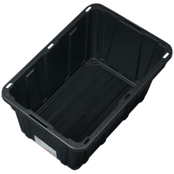 HDX 27-Gallon Black Stackable Waterproof Storage Tote with Snap Lid, 5-Pack - Image 7