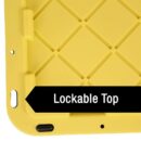 HDX 27-Gallon Black Stackable Waterproof Storage Tote with Snap Lid, 5-Pack