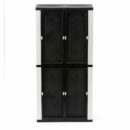 HDX Gray Plastic Freestanding Garage Cabinet with Adjustable Shelves & Lockable Doors, 35"W x 71"H x 18"D